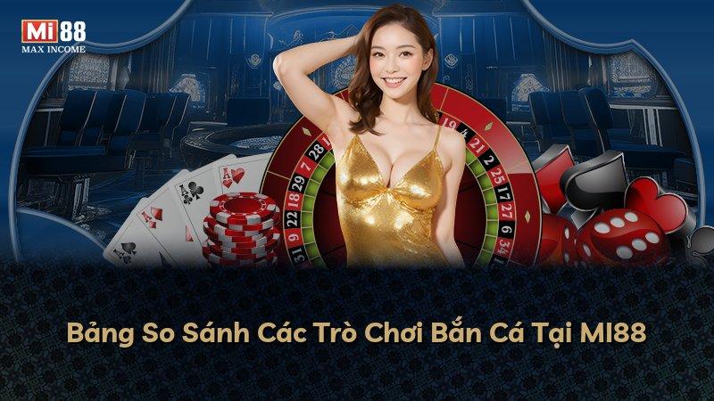 Bảng So Sánh Các Trò Chơi Bắn Cá Tại MI88